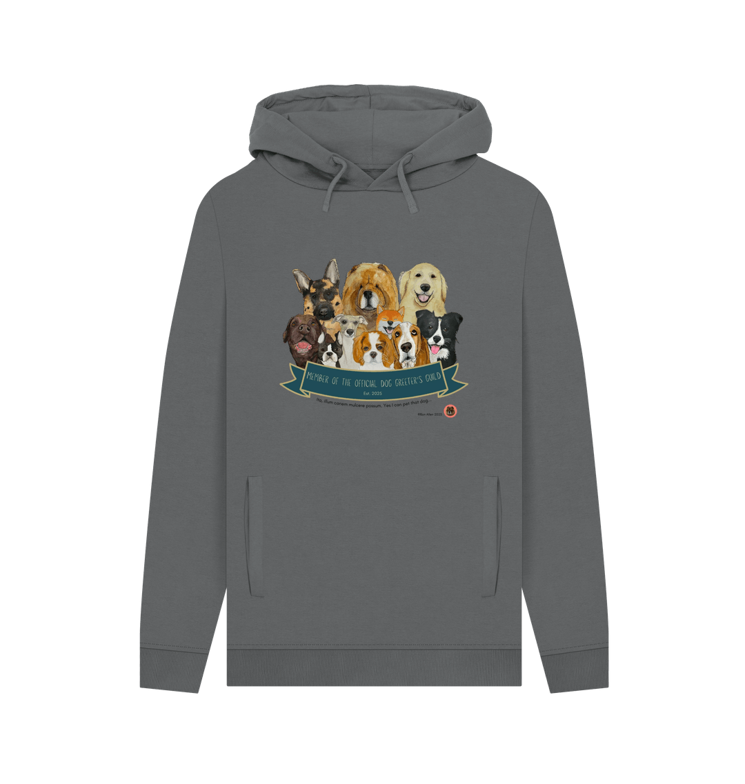 Slate Grey Printed Hoody Front