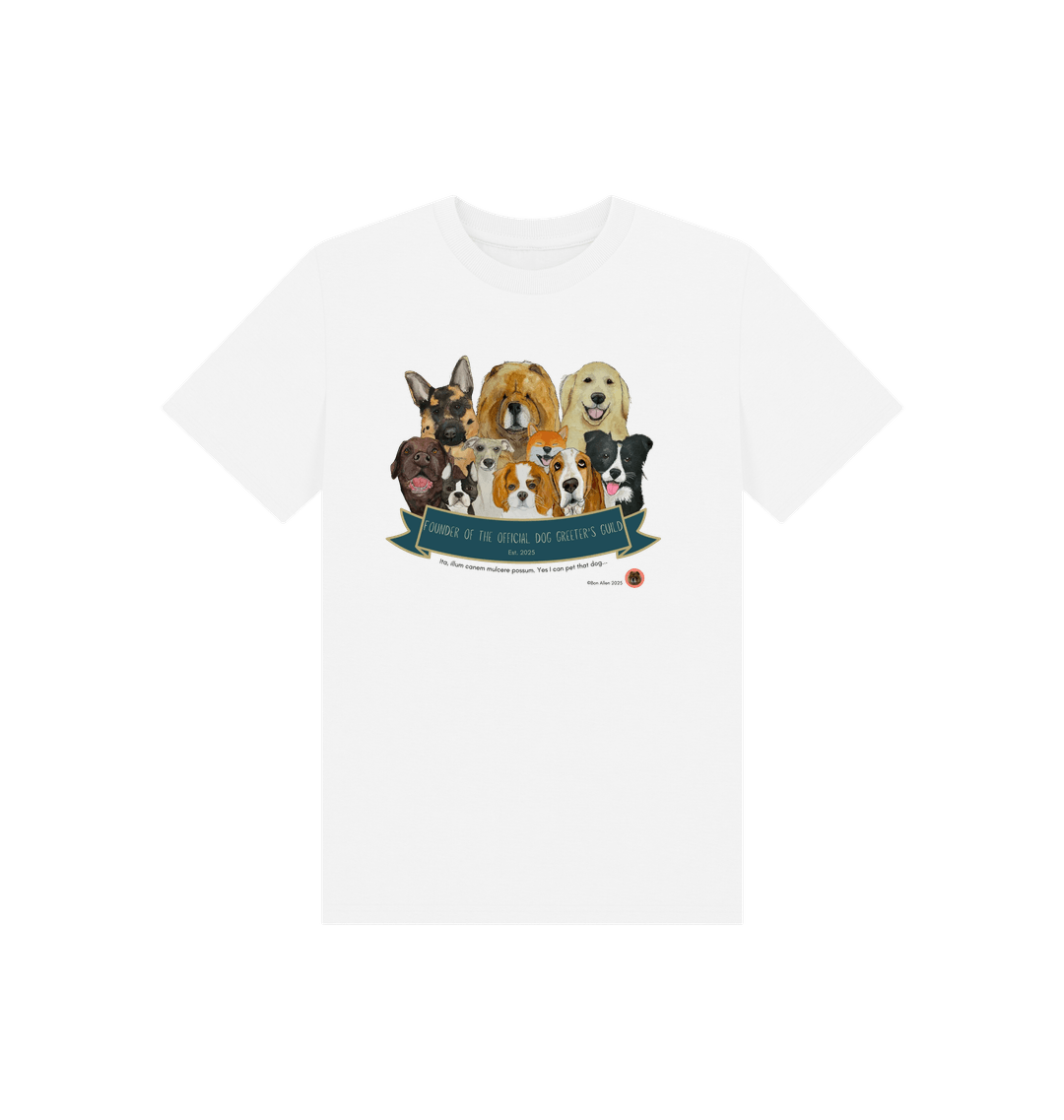 White Printed Kids T-Shirt Front