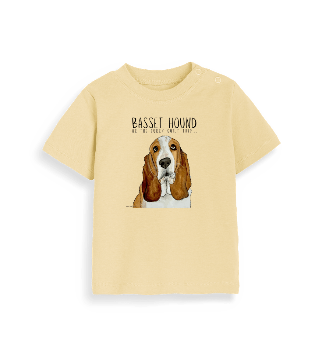 Soft Yellow Printed Kids T-Shirt