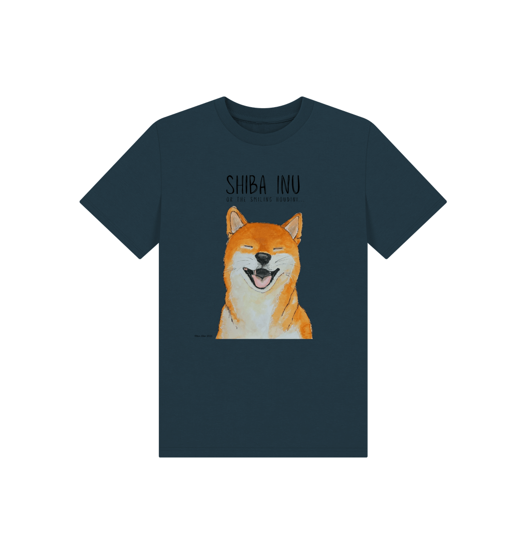 Denim Blue Printed Kids T-Shirt