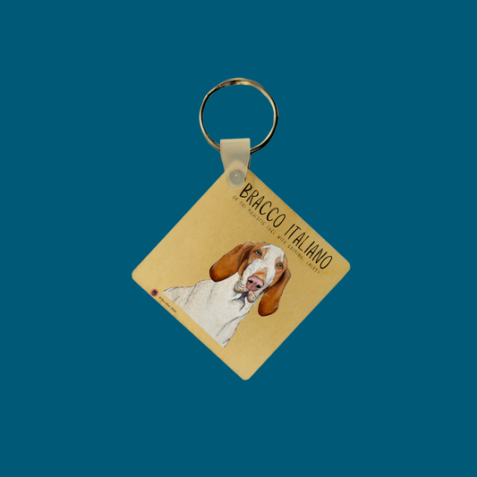 Bracco Italiano Keyring – Majestic Face, Criminal Energy | Made to Order Dog Lover Gift
