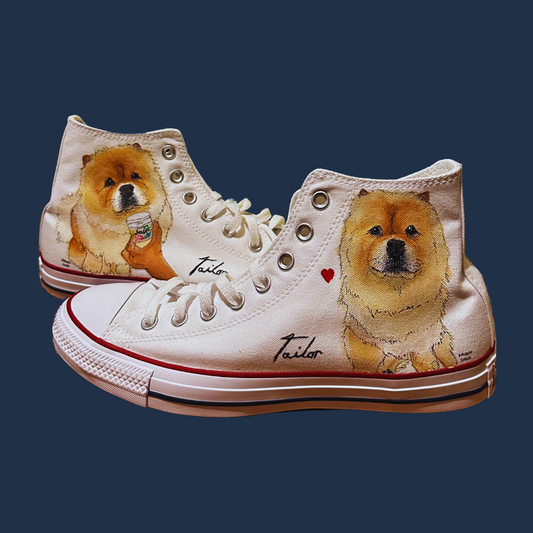 Paw-sitively One of a Kind: Custom Doggo High Tops