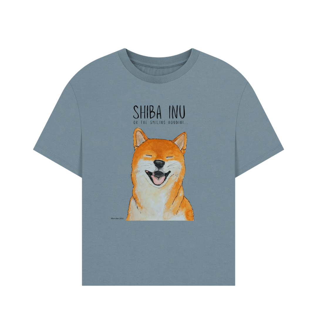 Stone Blue Printed T-shirt
