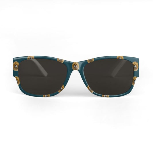 Bon Dog Teal Red Chow Sunglasses