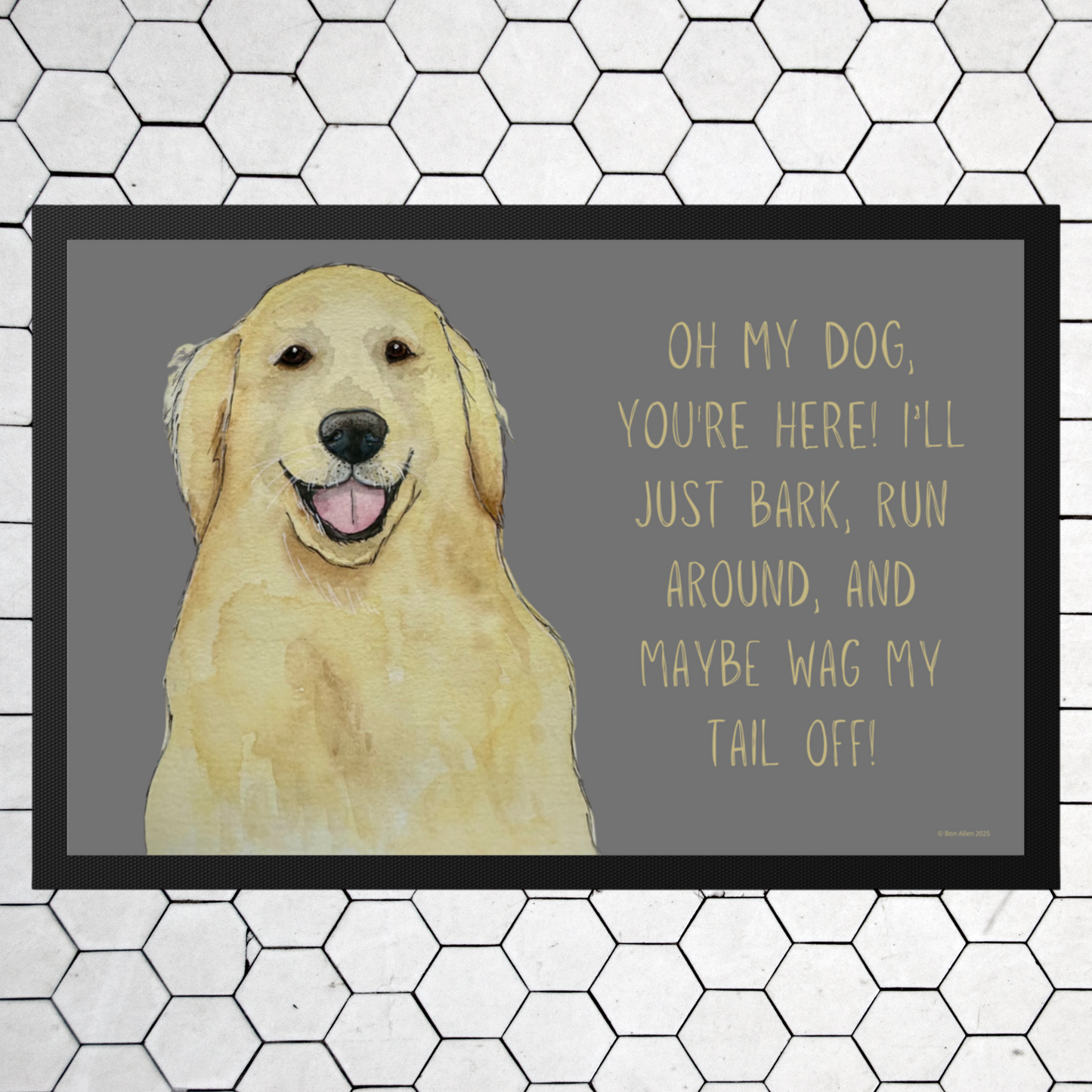 Golden Welcome: The Ultimate Wagging Greeting!