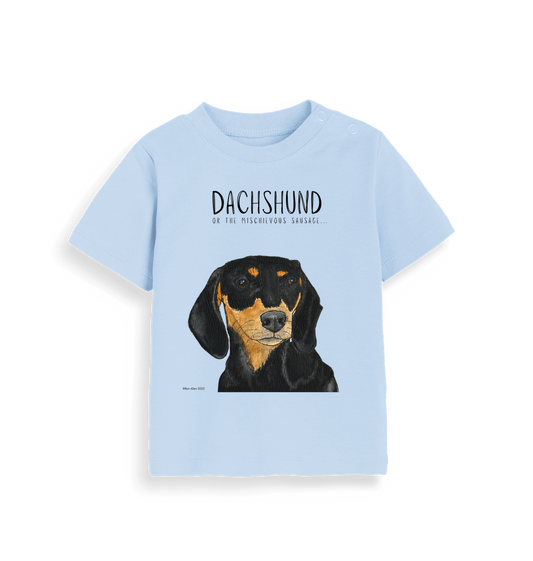 Dusty Blue Printed Kids T-Shirt