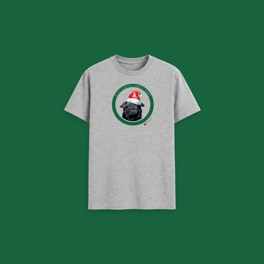 Here Comes Santa Paws Adult T Shirt
