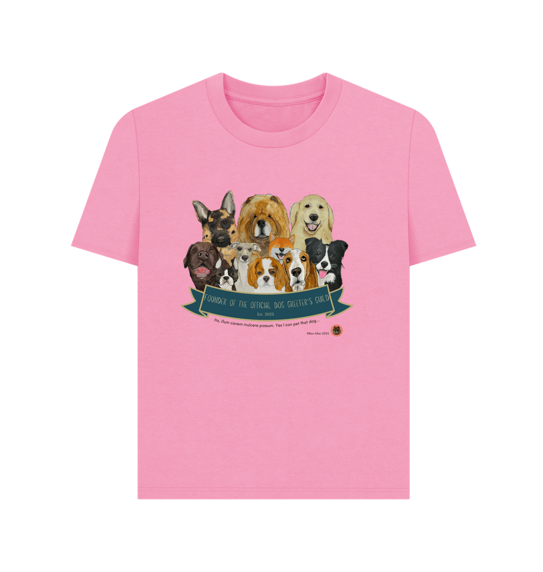 Rose Pink Printed T-shirt Front