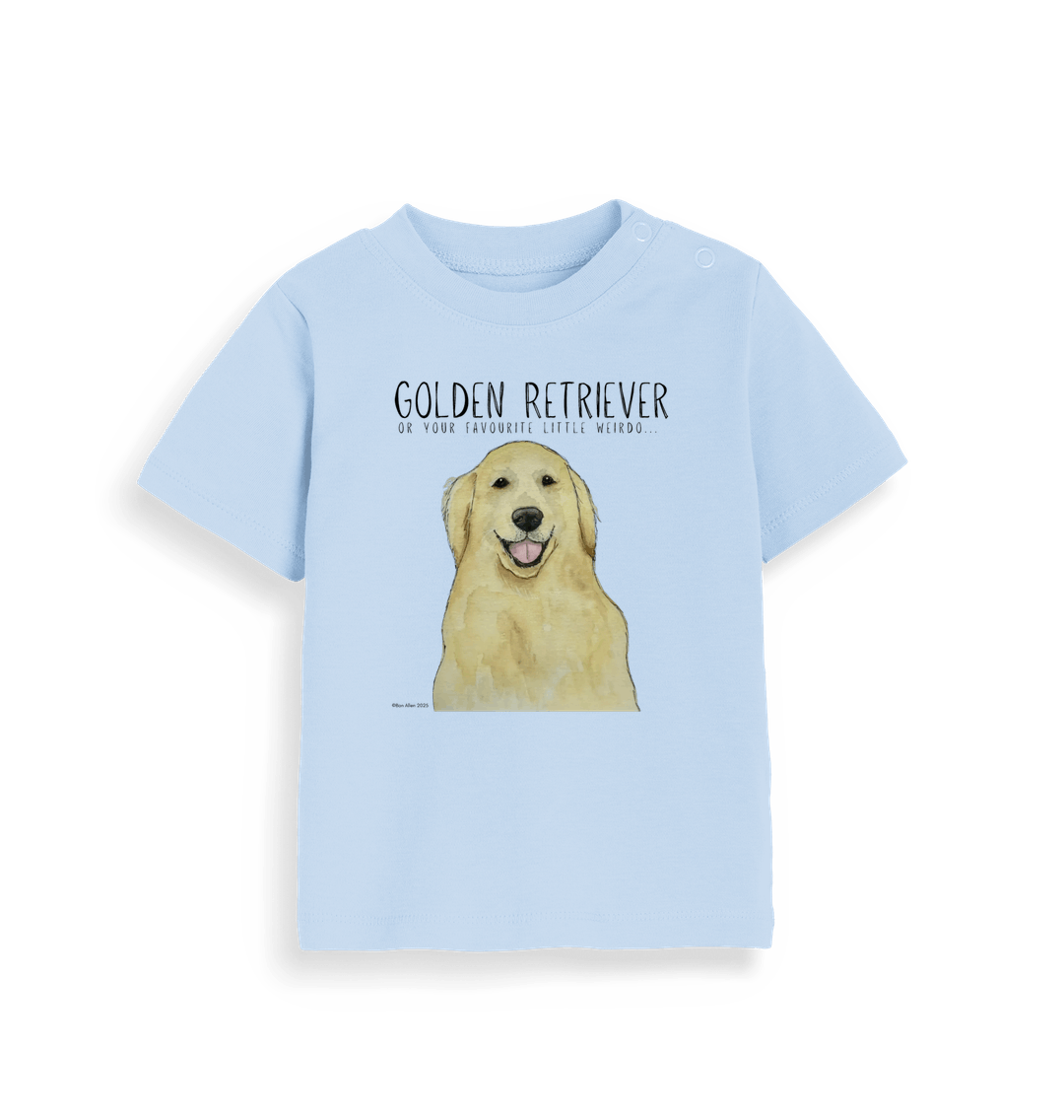 Dusty Blue Printed Kids T-Shirt