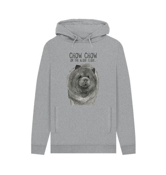 Light Heather Blue Chow Chow Men's Hoodie