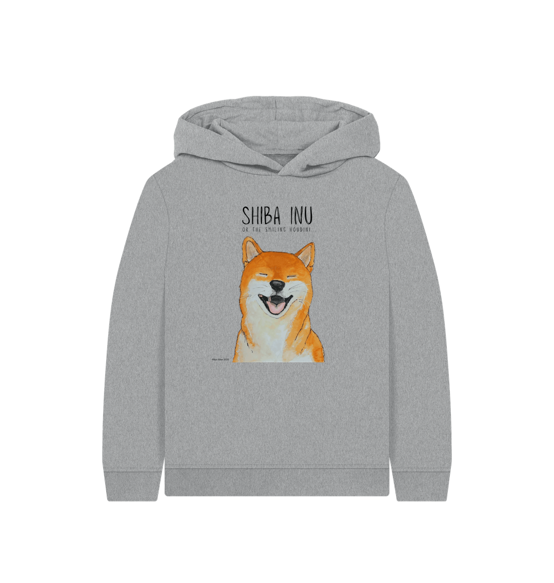 Athletic Grey Printed Kids Hoodie