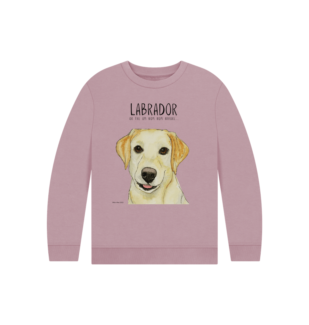 Mauve Printed Kids Jumper