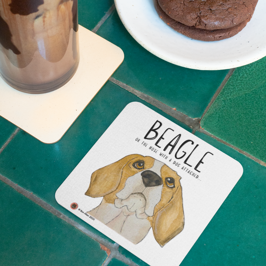 Beagle Nose Knows: 4 Hilarious Dog Coasters