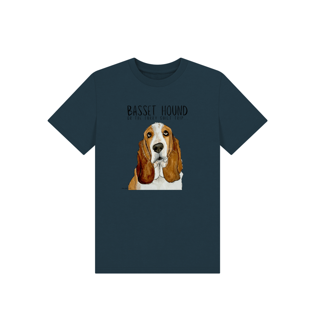 Denim Blue Printed Kids T-Shirt