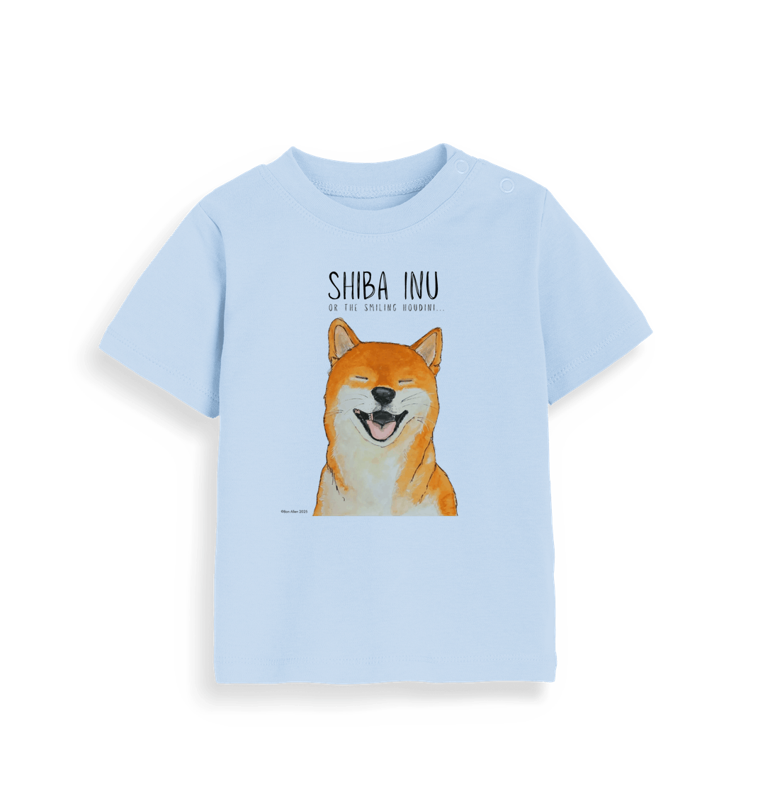 Dusty Blue Printed Kids T-Shirt
