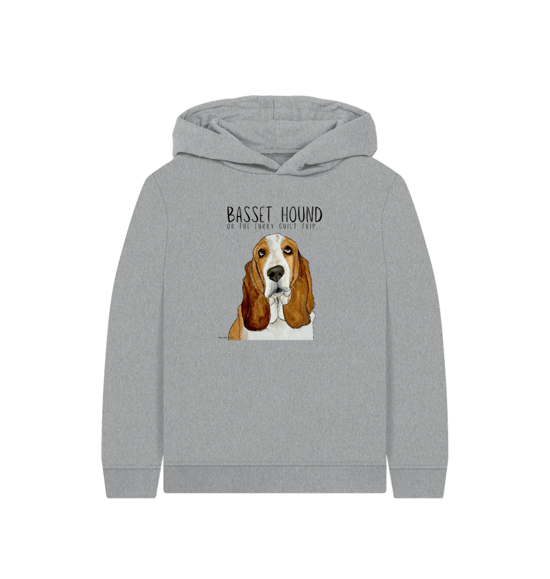 Athletic Grey Printed Kids Hoodie