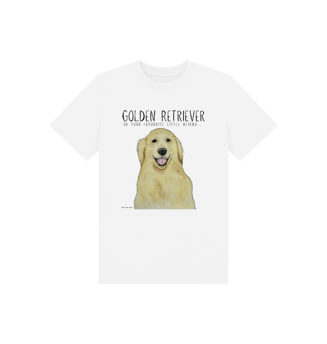 White Printed Kids T-Shirt