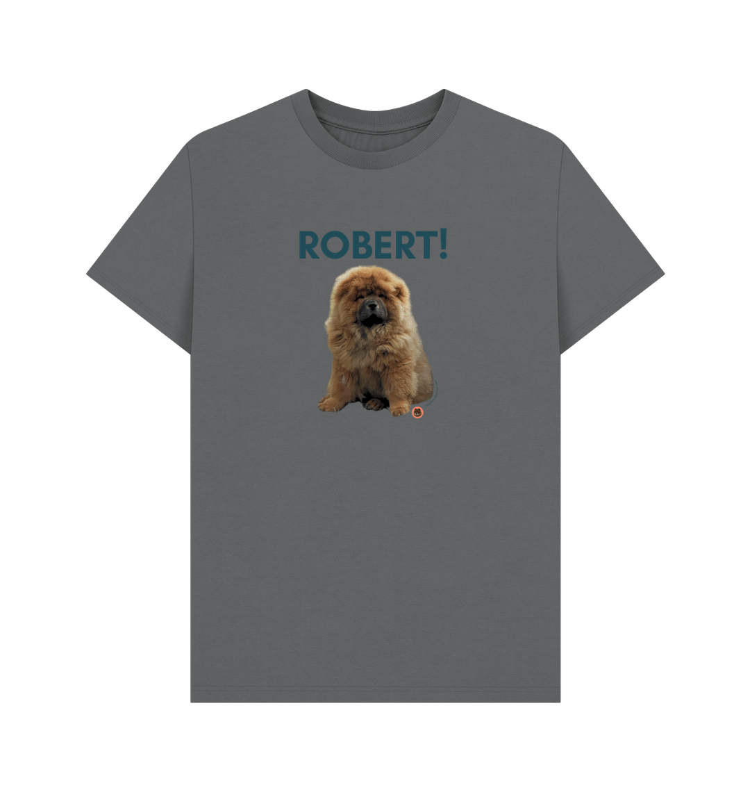 Slate Grey Printed T-shirt Front