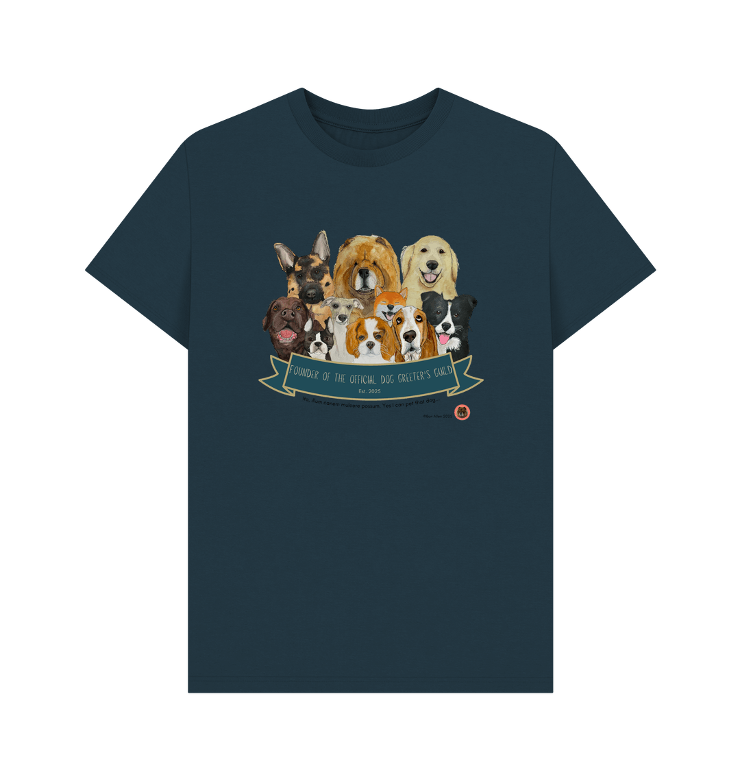 Denim Blue Printed T-shirt Front