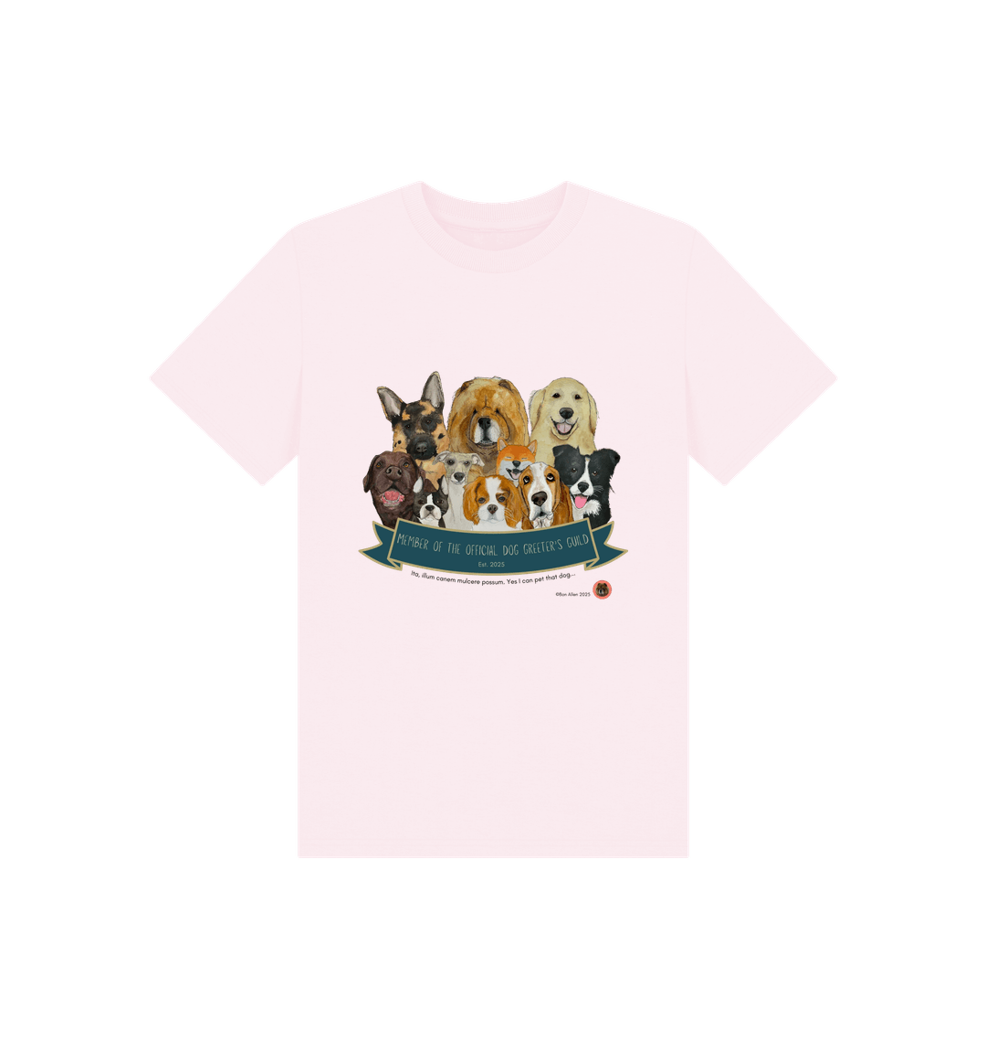 Pink Printed Kids T-Shirt Front