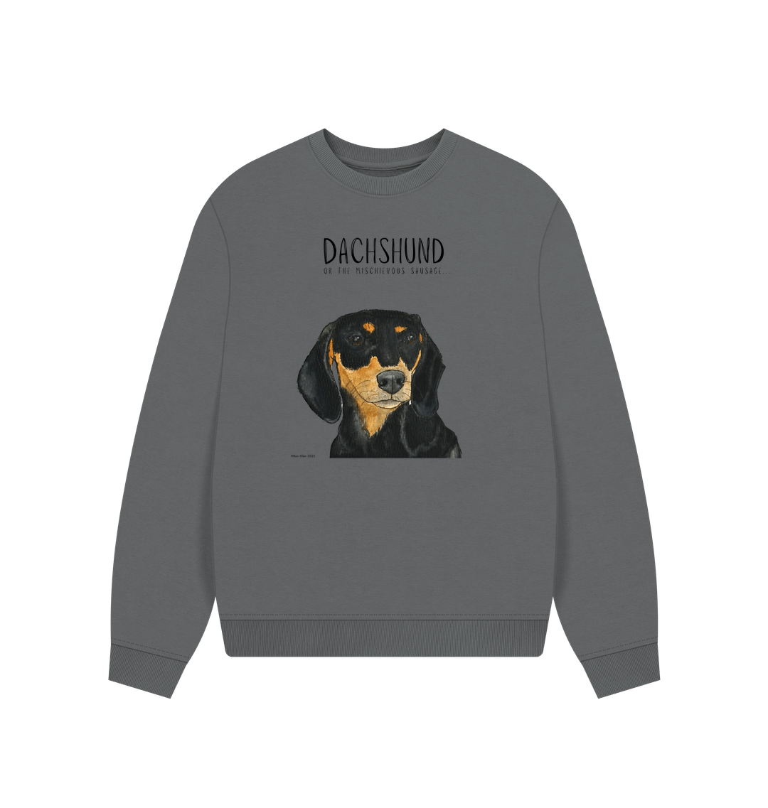Slate Grey Printed Sweater