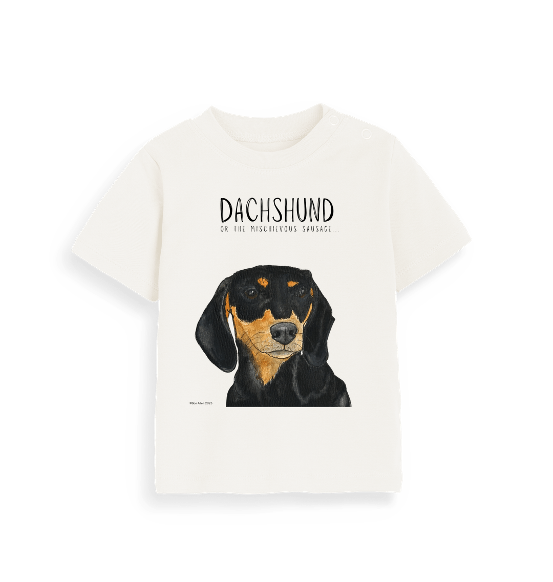 Organic Natural Printed Kids T-Shirt