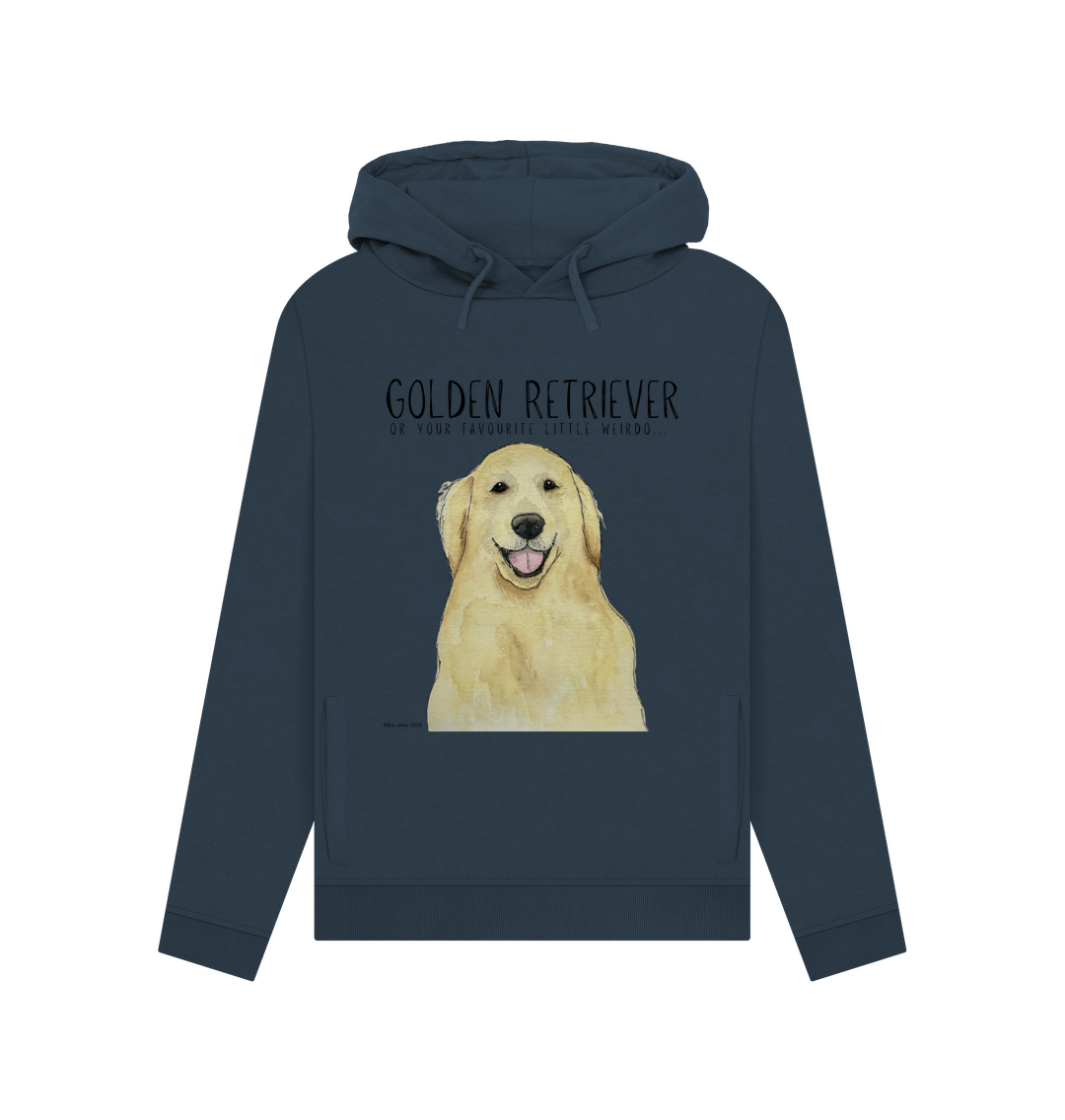 Navy Blue Printed Hoody