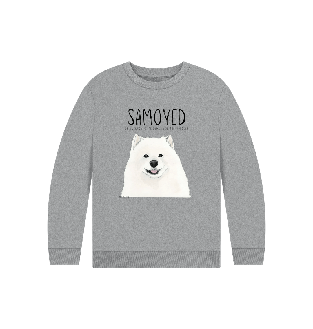 Athletic Grey Printed Kids Jumper