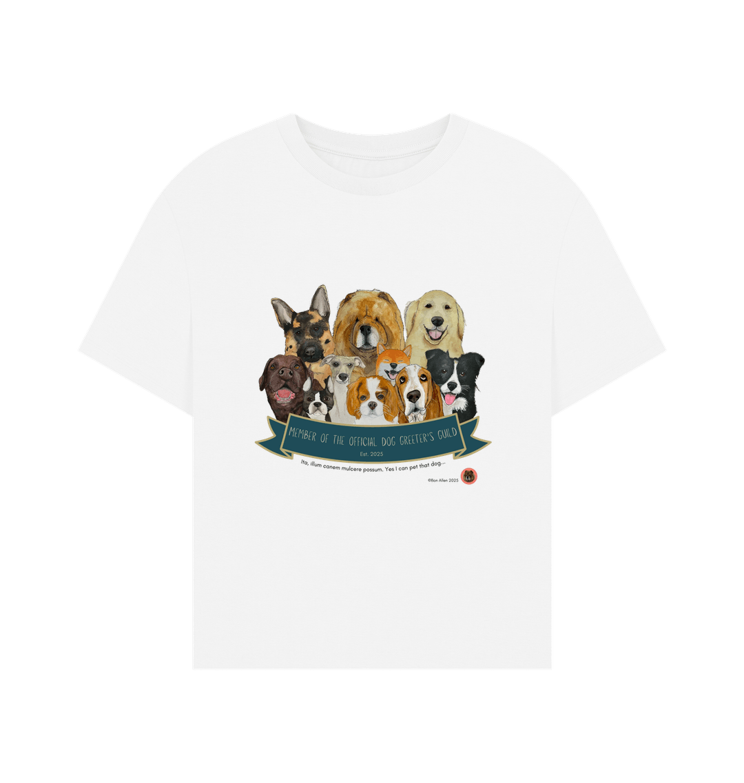 White Printed T-shirt Front