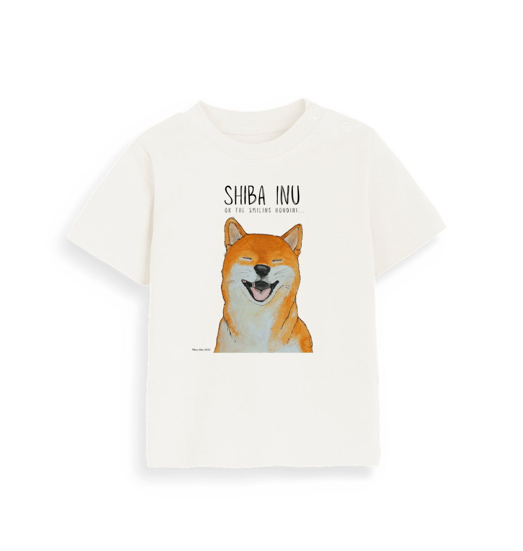 Organic Natural Printed Kids T-Shirt