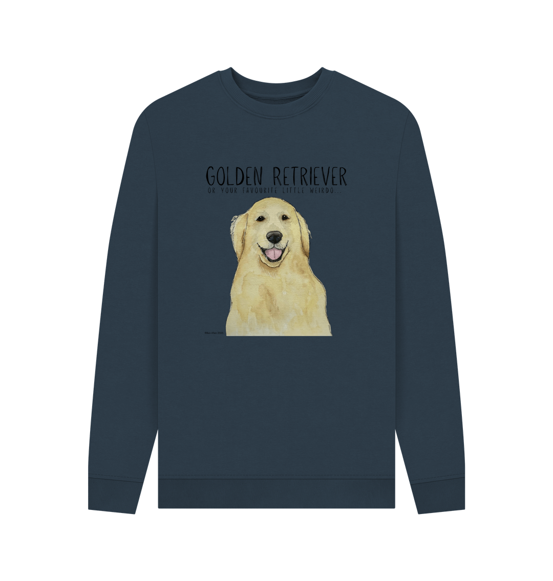 Navy Blue Printed Sweater
