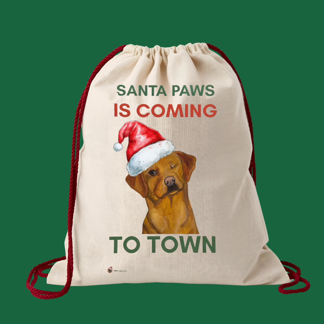 Santa Paws is coming to Town Santa Sack