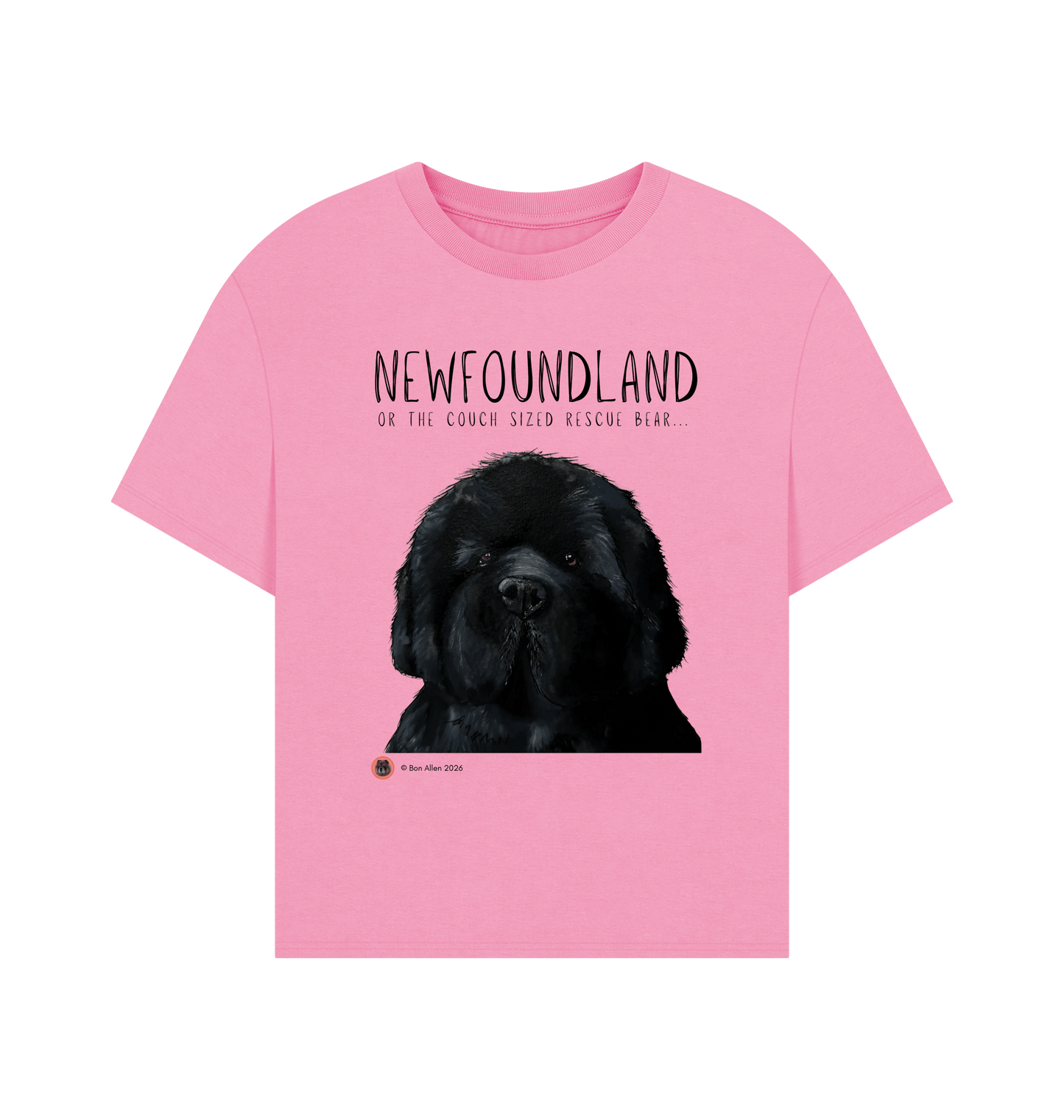 Rose Pink Printed T-shirt Front