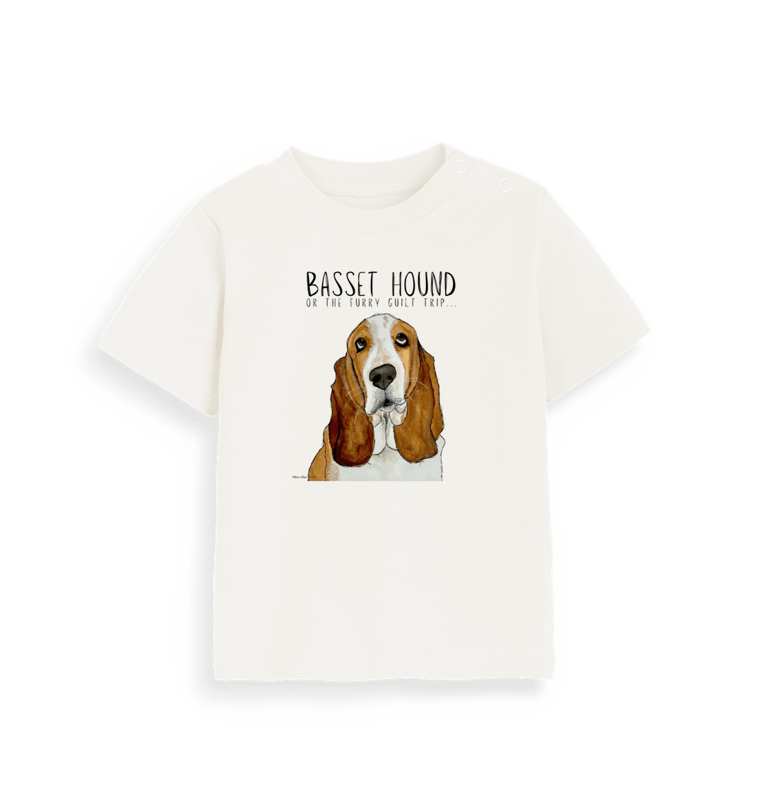 Organic Natural Printed Kids T-Shirt