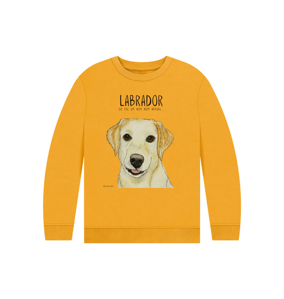 Mustard Printed Kids Jumper