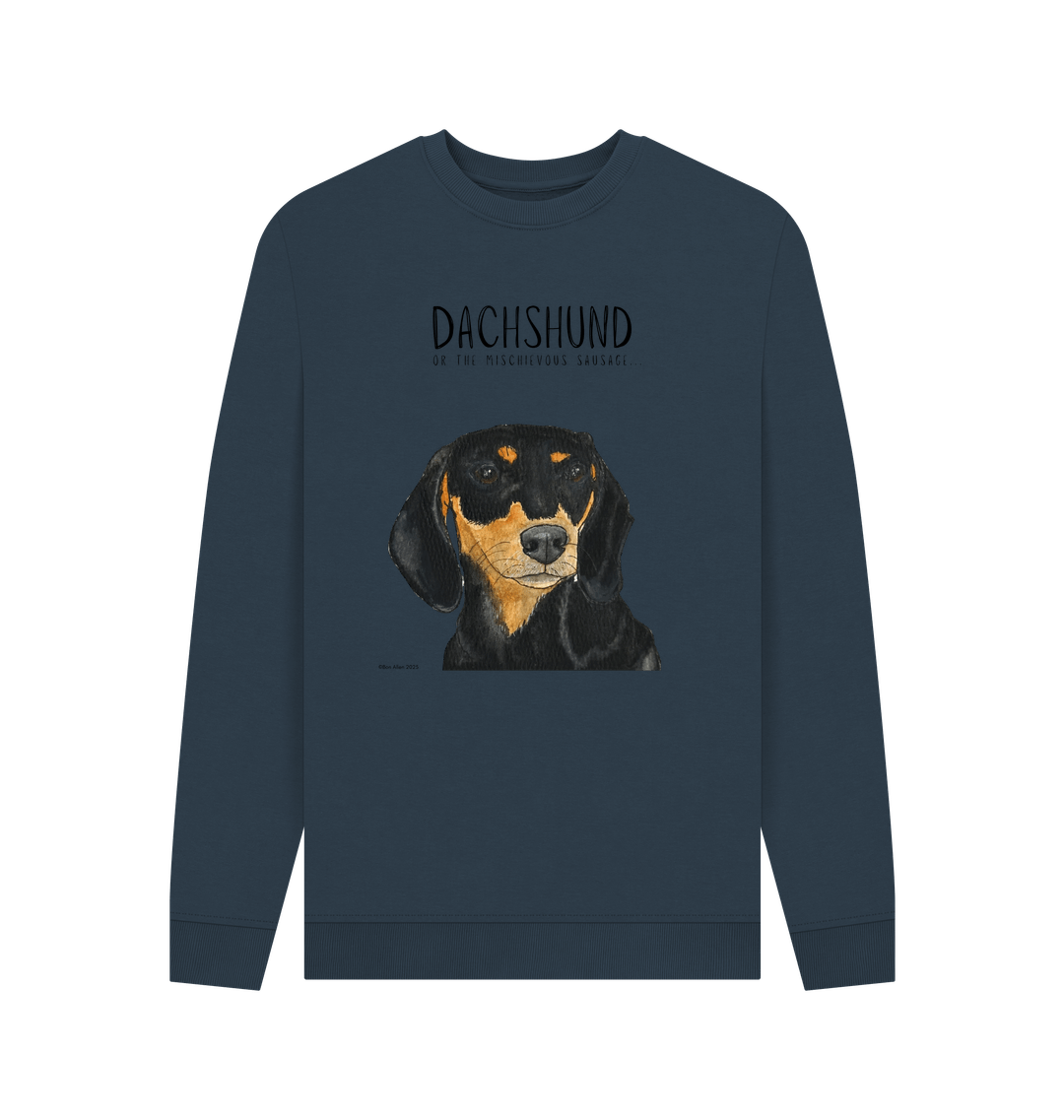 Navy Blue Printed Sweater