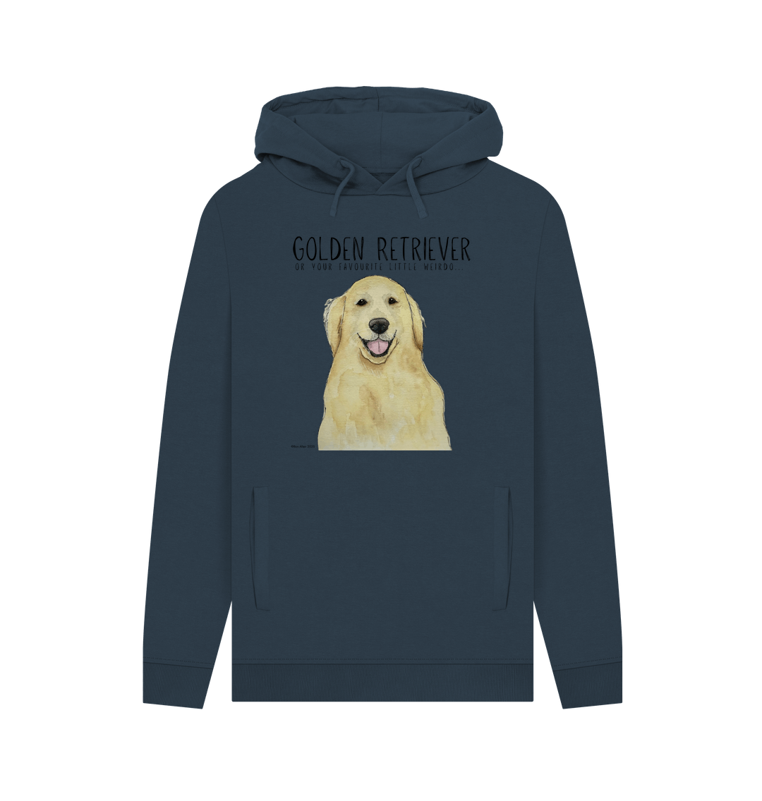 Navy Printed Hoody