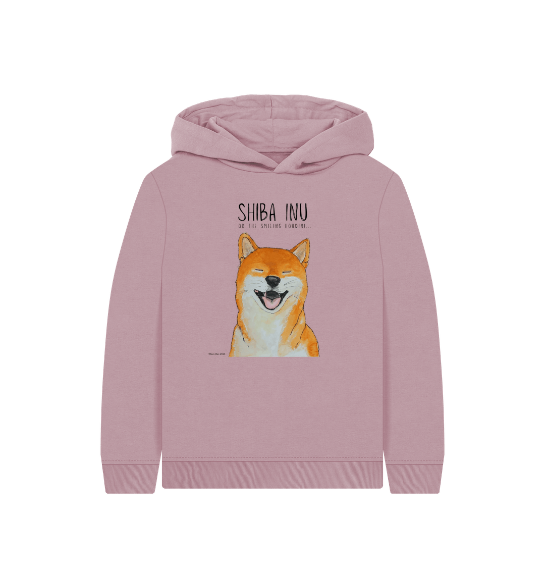 Mauve Printed Kids Hoodie