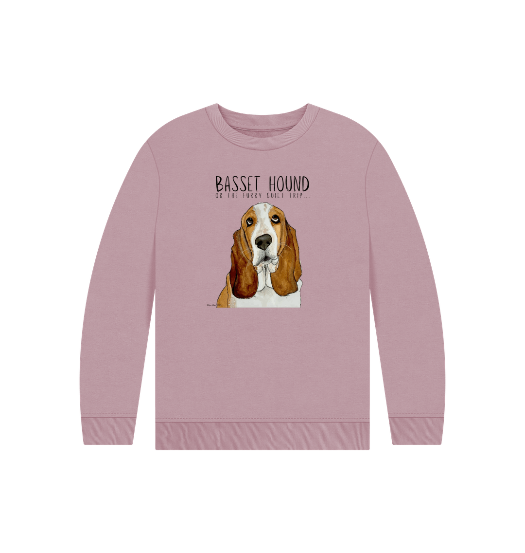 Mauve Printed Kids Jumper