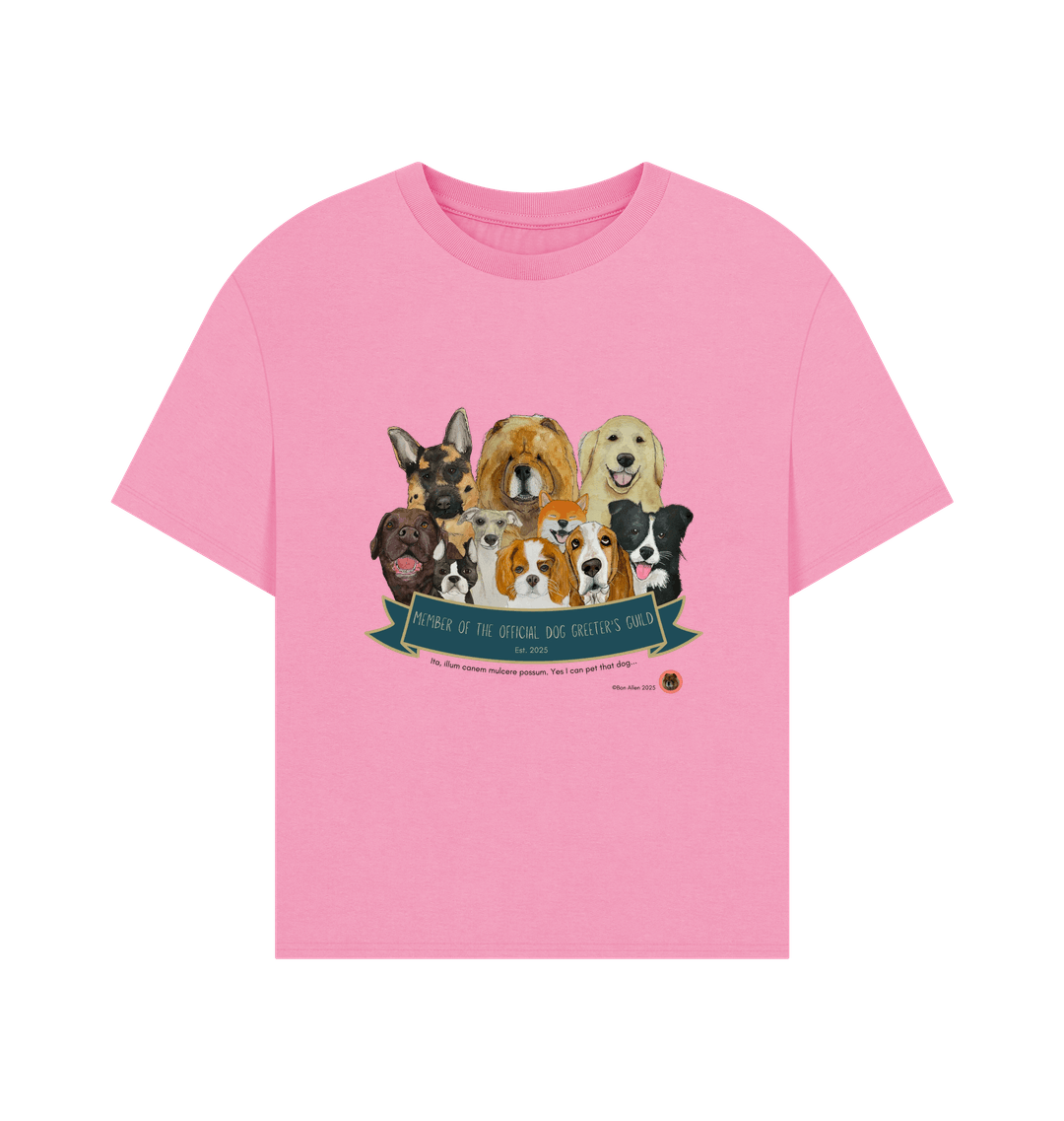 Rose Pink Printed T-shirt Front