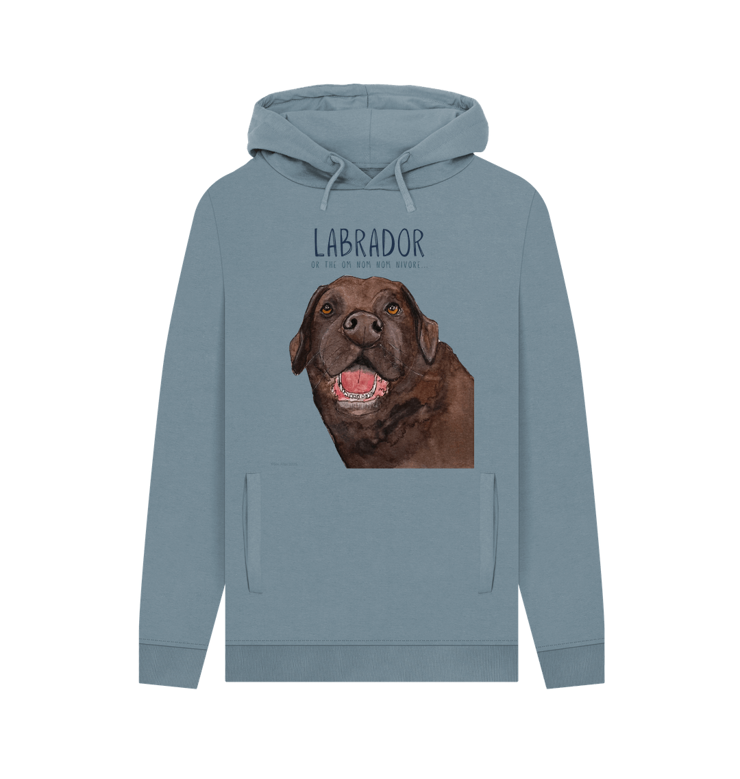Stone Blue Printed Hoody