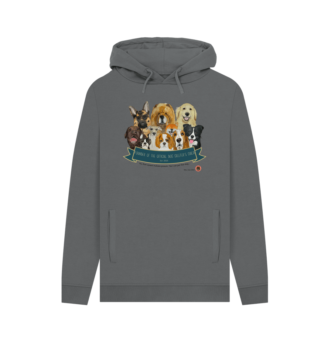 Slate Grey Printed Hoody Front