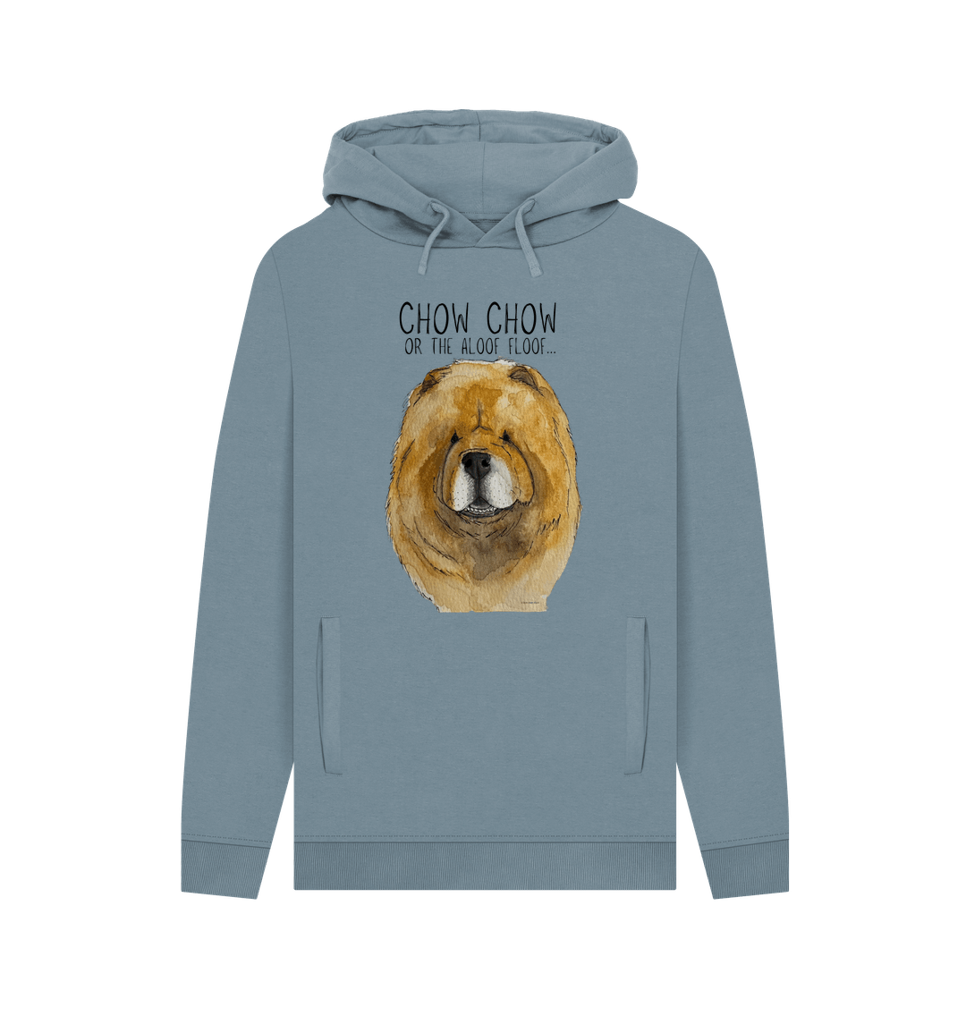 Stone Blue Printed Hoody