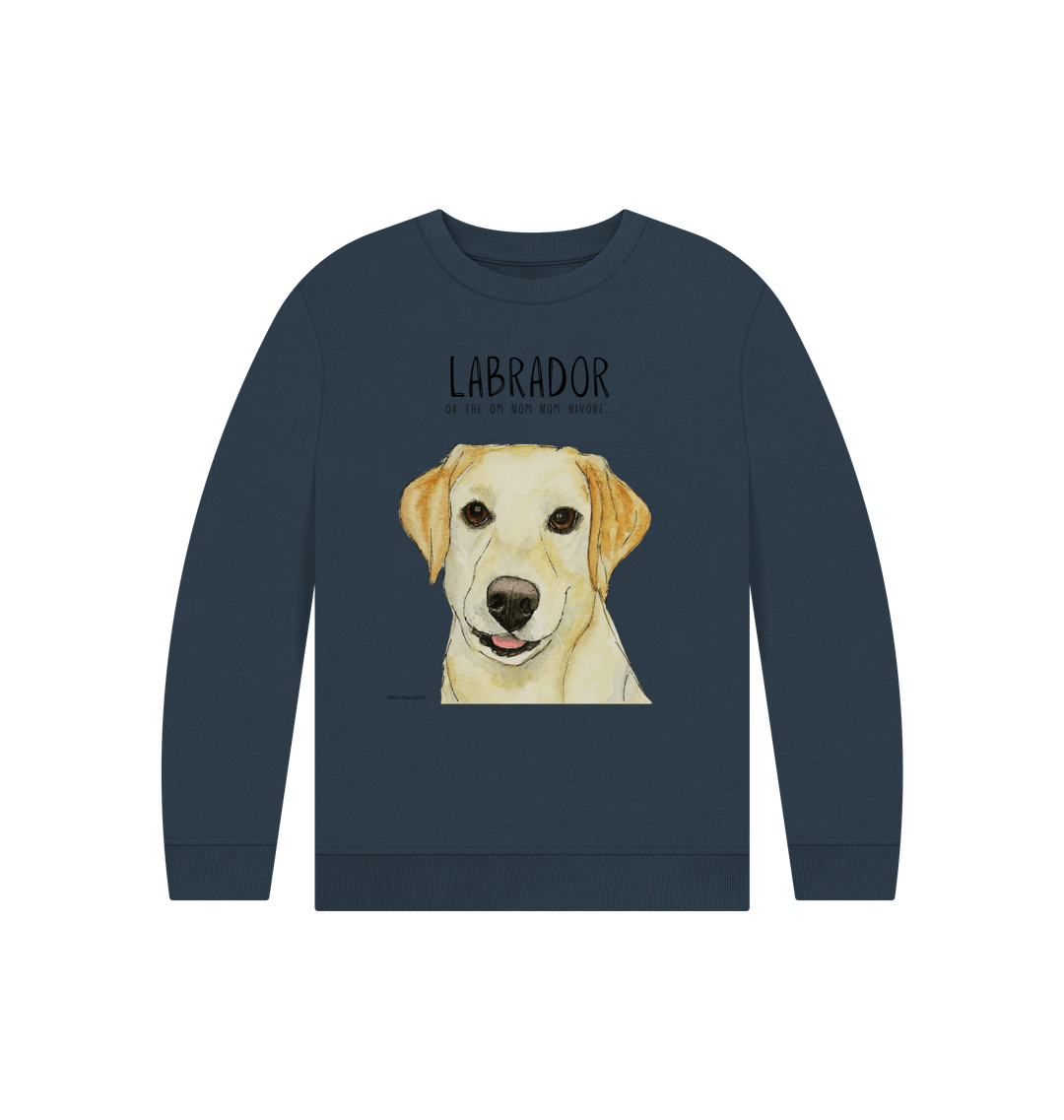 Navy Blue Printed Kids Jumper