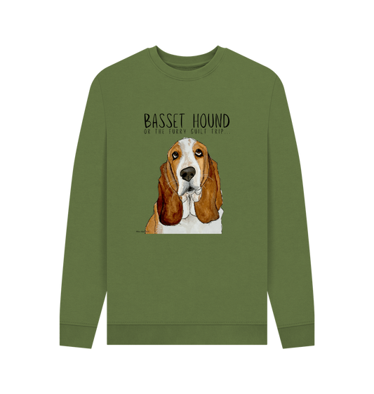 Khaki Printed Sweater
