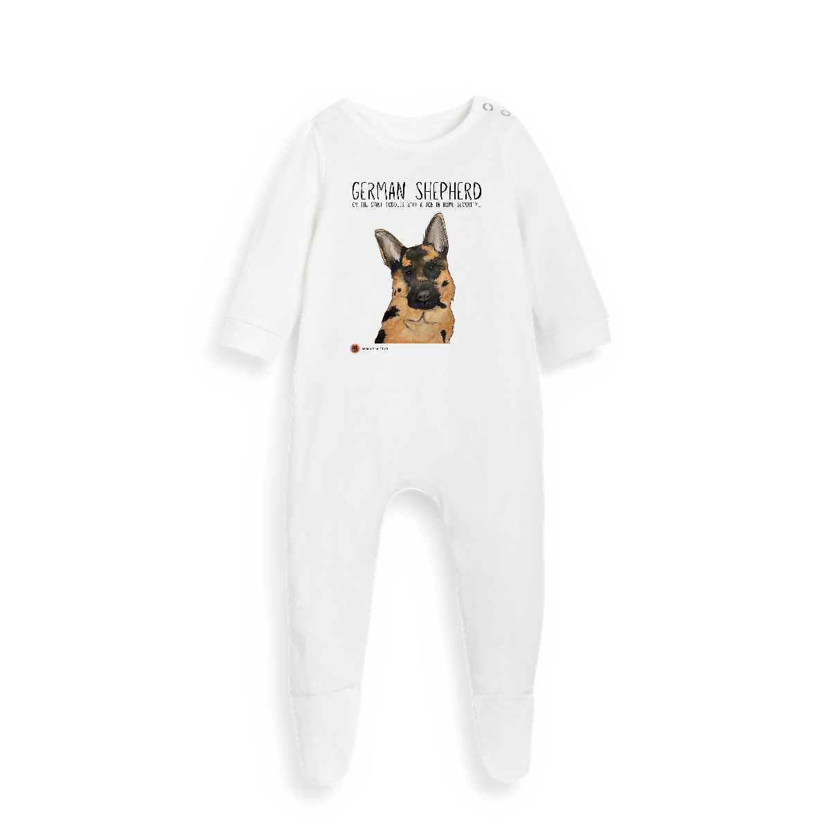 Dreamy Paws: Sustainable Baby Dog Breed Sleepsuit