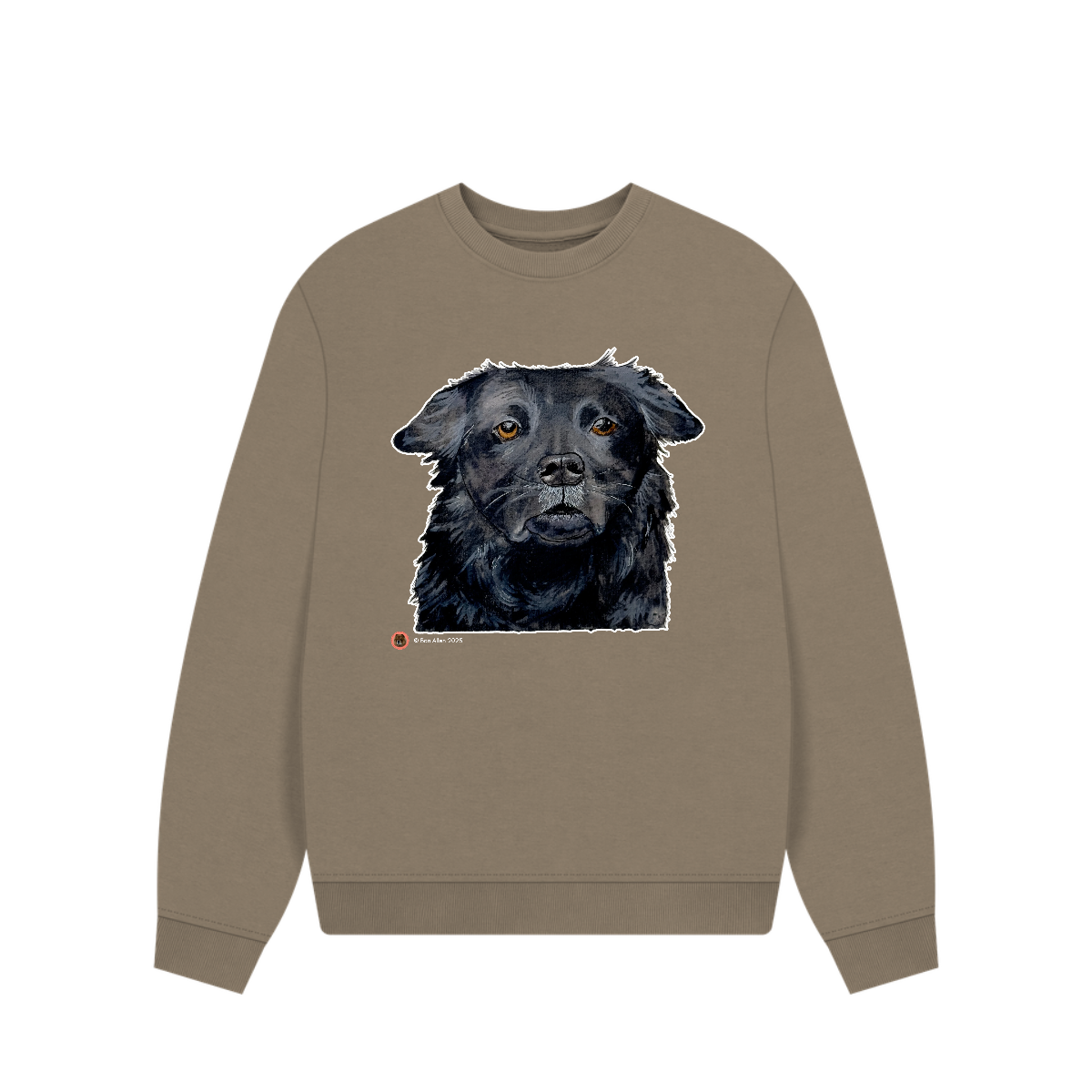 Custom Pet Portrait Oversized Sweatshirt – Women’s Cosy Fit | Your Pet, But Make It Fashion
