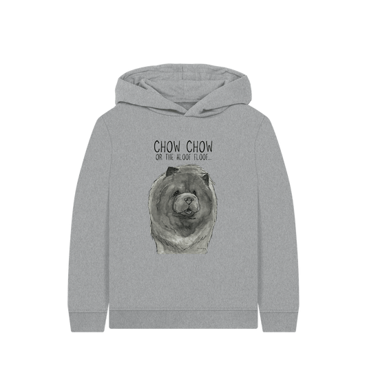 Athletic Grey Blue Chow Chow Child's Hoodie