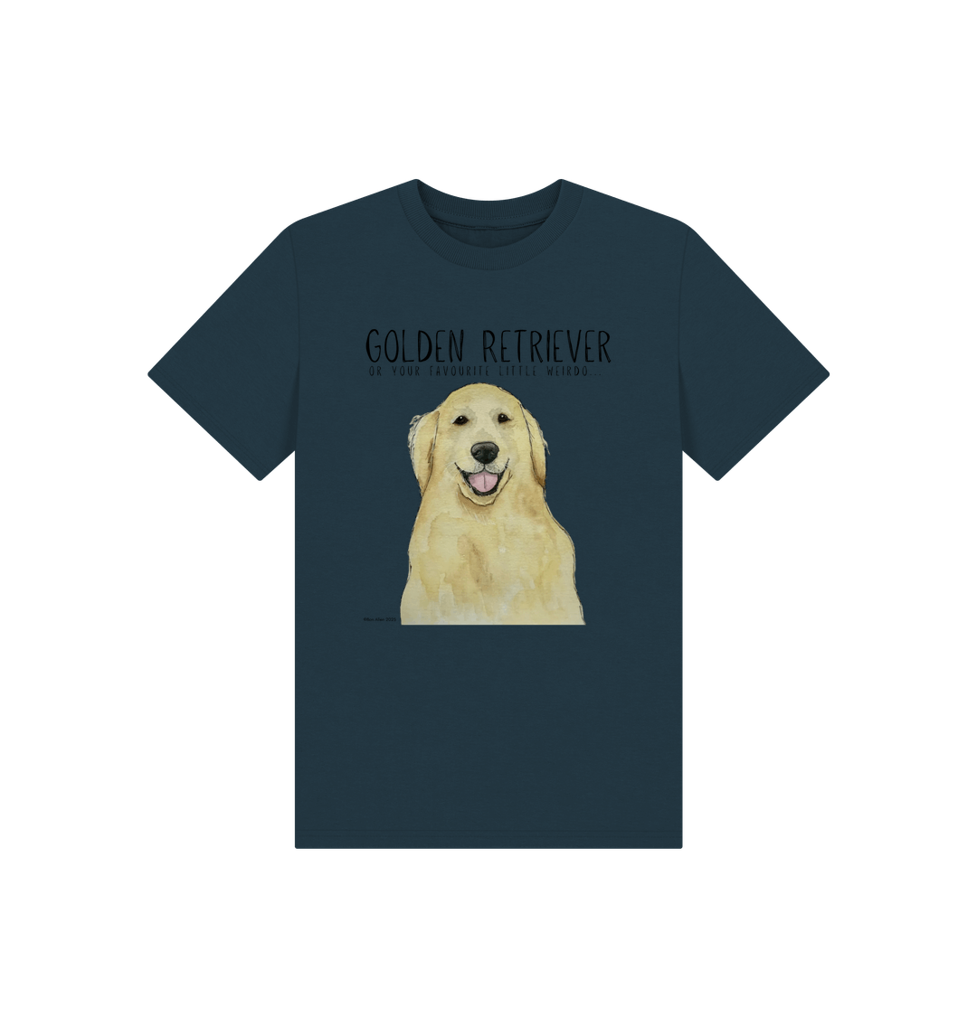 Denim Blue Printed Kids T-Shirt