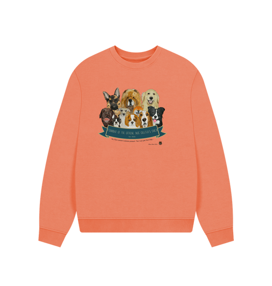 Apricot Printed Sweater Front